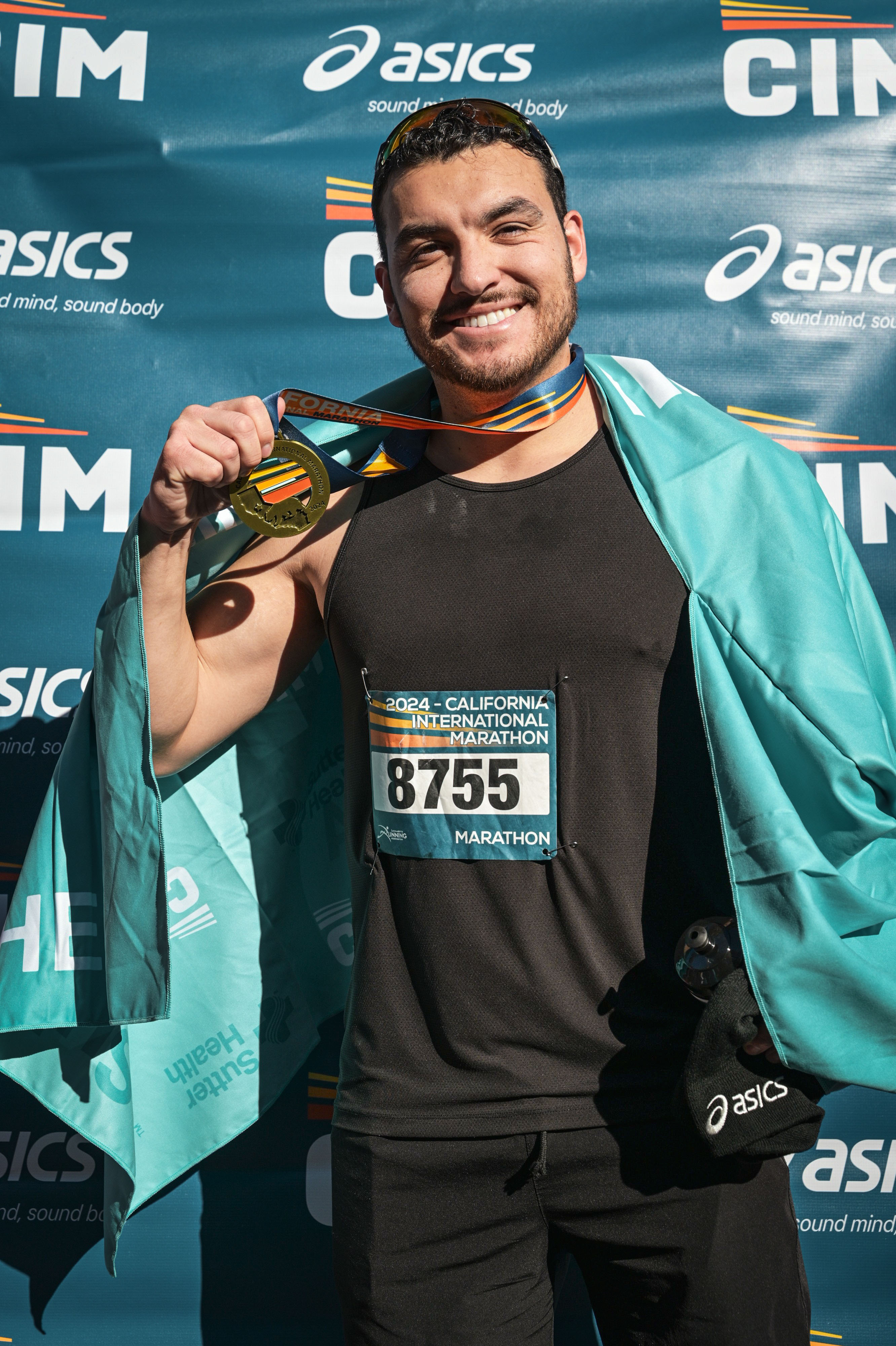 CIM marathon finish - December 2024