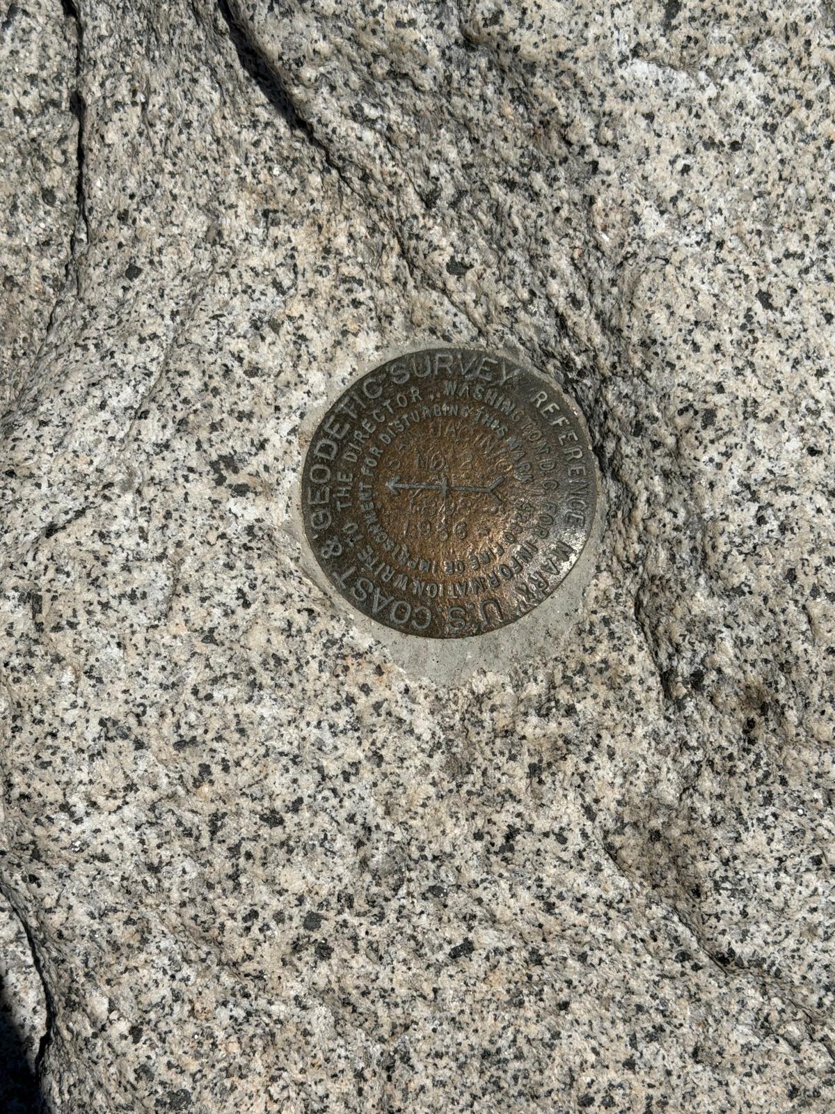 The summit marker