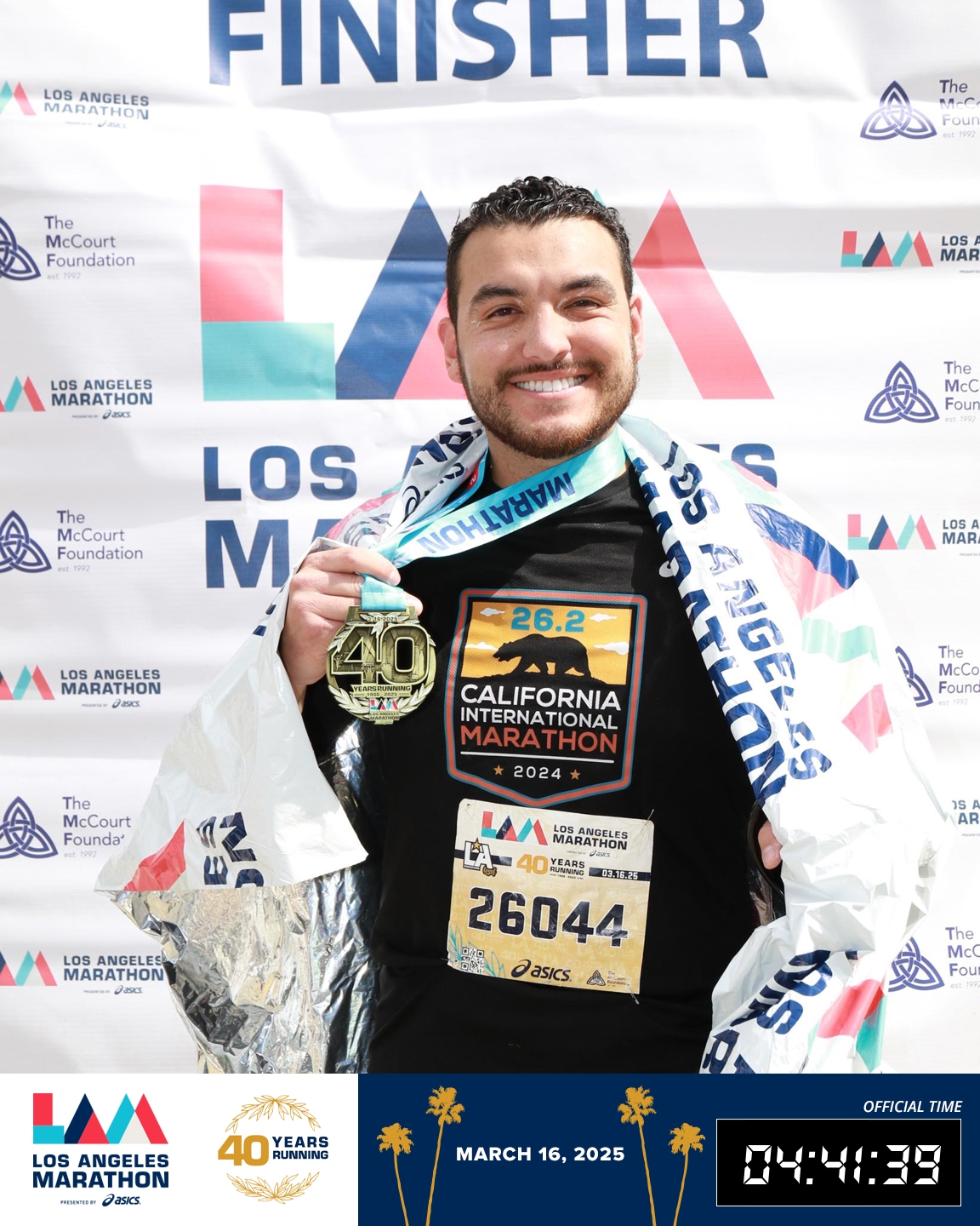 LA Marathon finish - March 2025