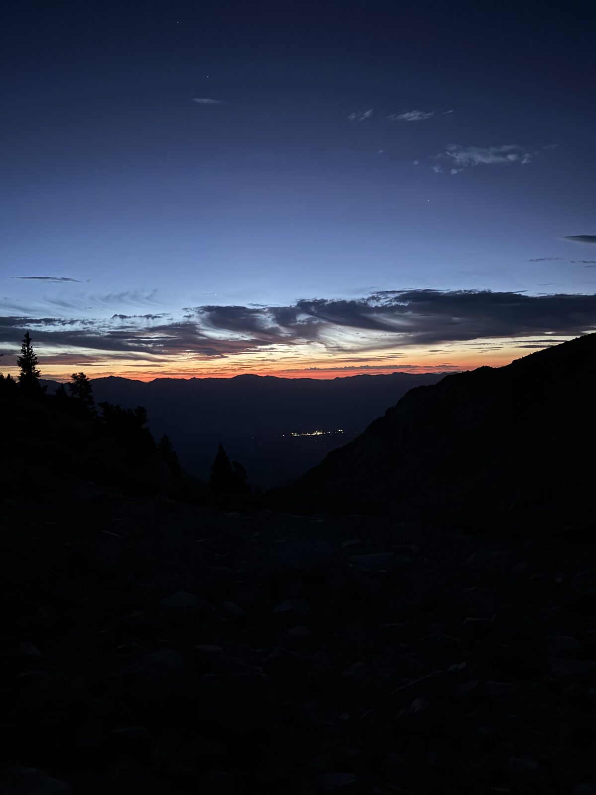Sunrise from the North Fork