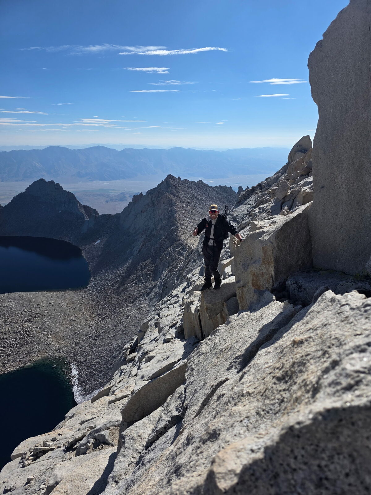On the knife-edge traverse