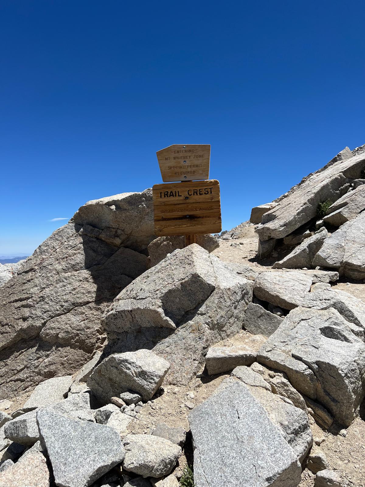 Trail Crest - the view that fooled me
