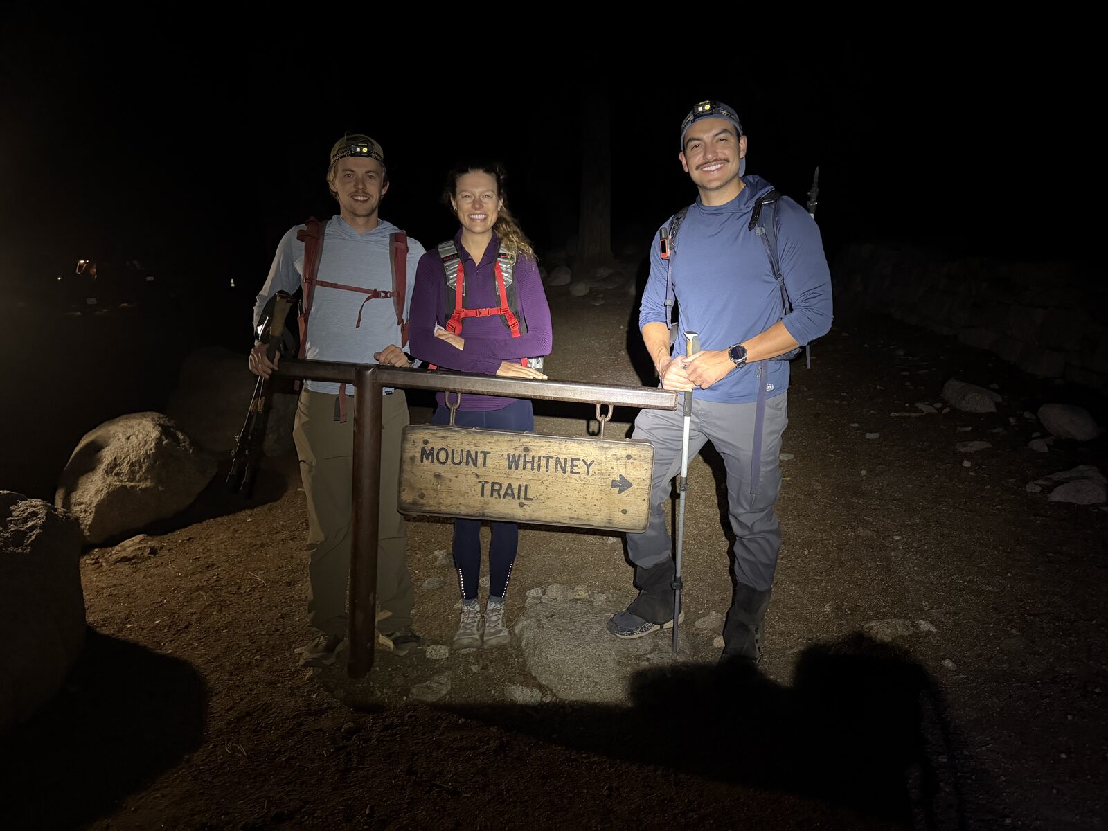 John Paul, Hannah and me at the trailhead