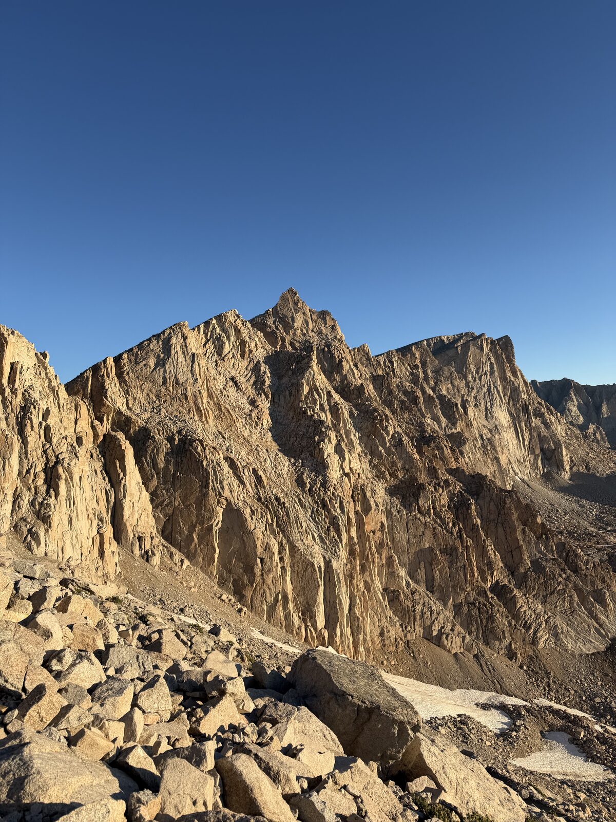 Golden light on the ridge